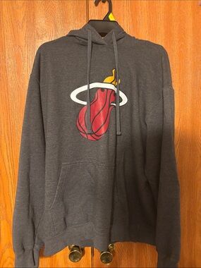 NBA Gray Hoodie with White NBA Logo